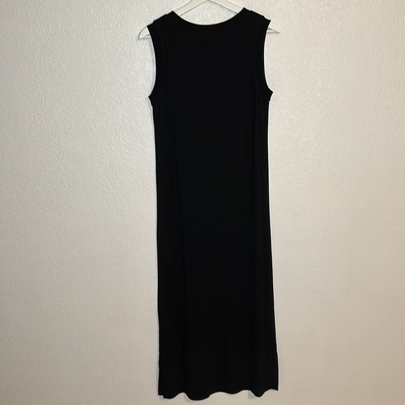Carole Little Mixed Media Black Maxi Dress Size Small - Picture 5 of 6